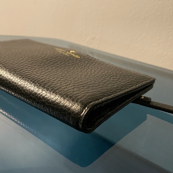 NWOT - Kate Spade Bifold Wallet - Pebbled Leather - Snap Closure thin wallet - Picture 8 of 9